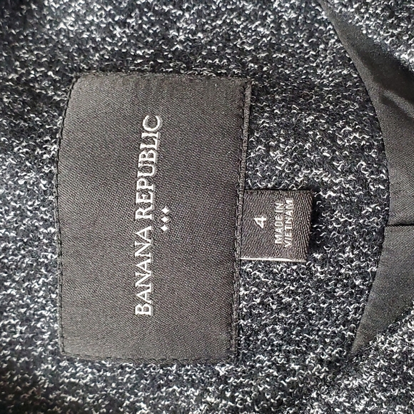 Banana Republic Women jacket elegant casual rare original sz 4 black - Picture 8 of 15